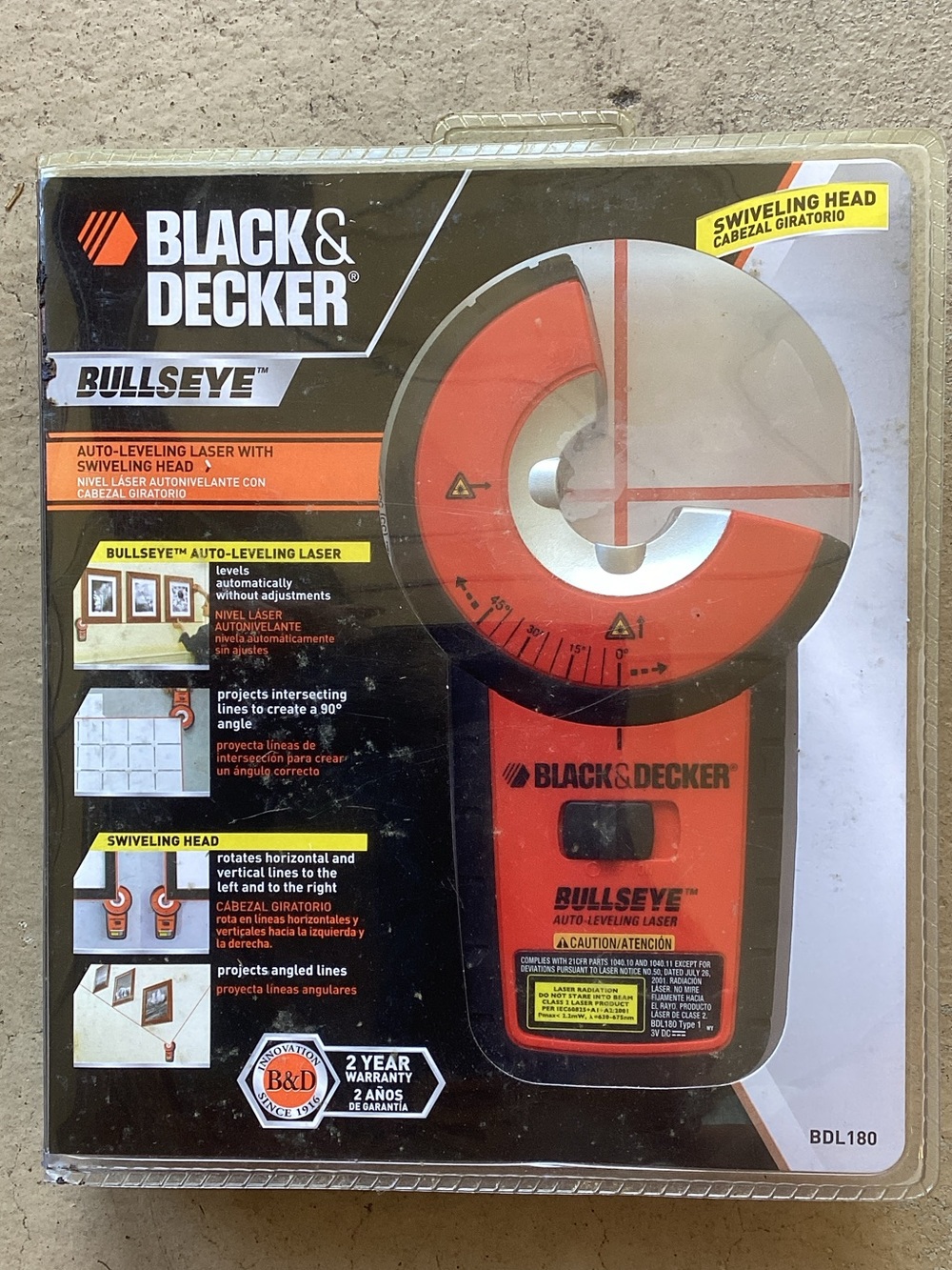 BLACK & DECKER Bullseye Auto-Leveling Laser